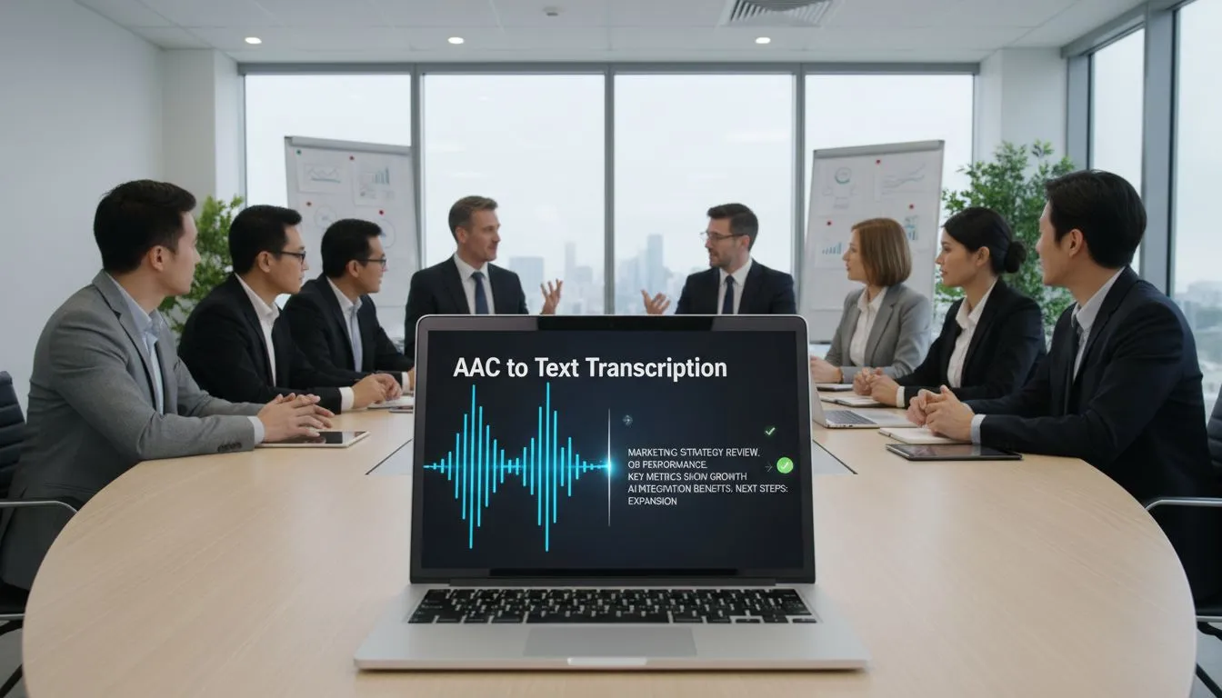 AAC to Text for Professionals Managing Meetings
