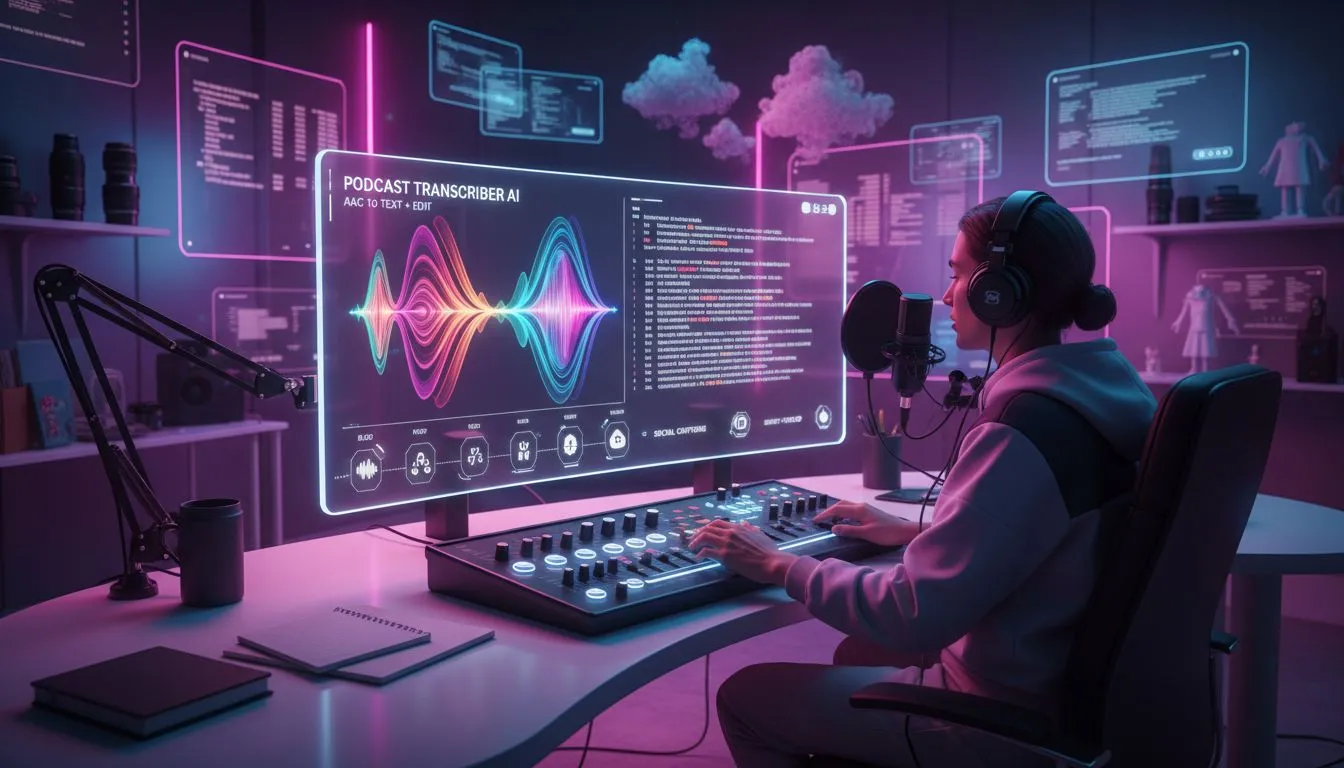 Convert AAC to Text for Content Creators & Podcasters
