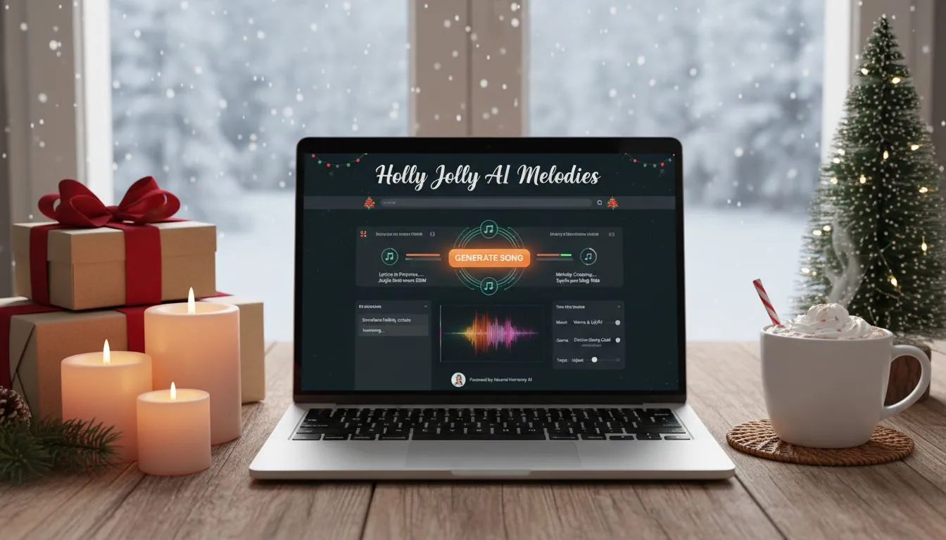 Gratis AI Kerstlied Generator voor Feestmuziek
