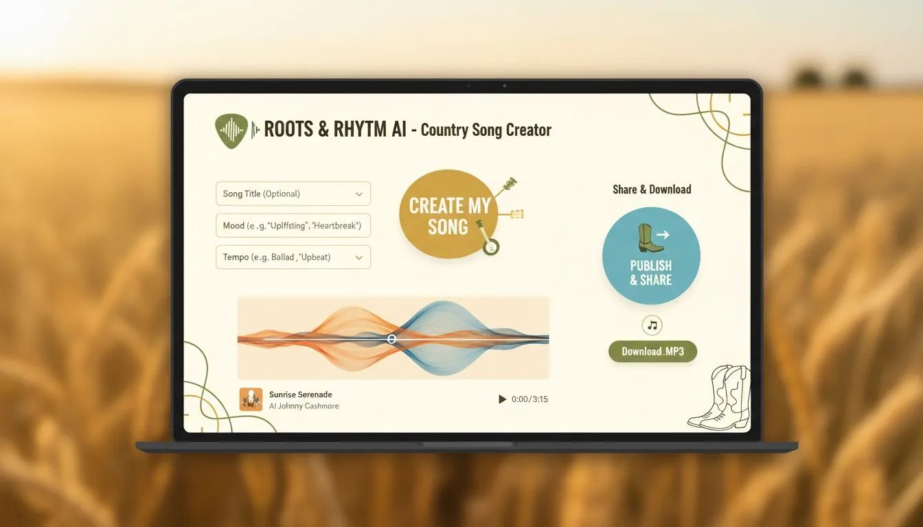 Moeiteloze en Gratis AI Country Song Creatie