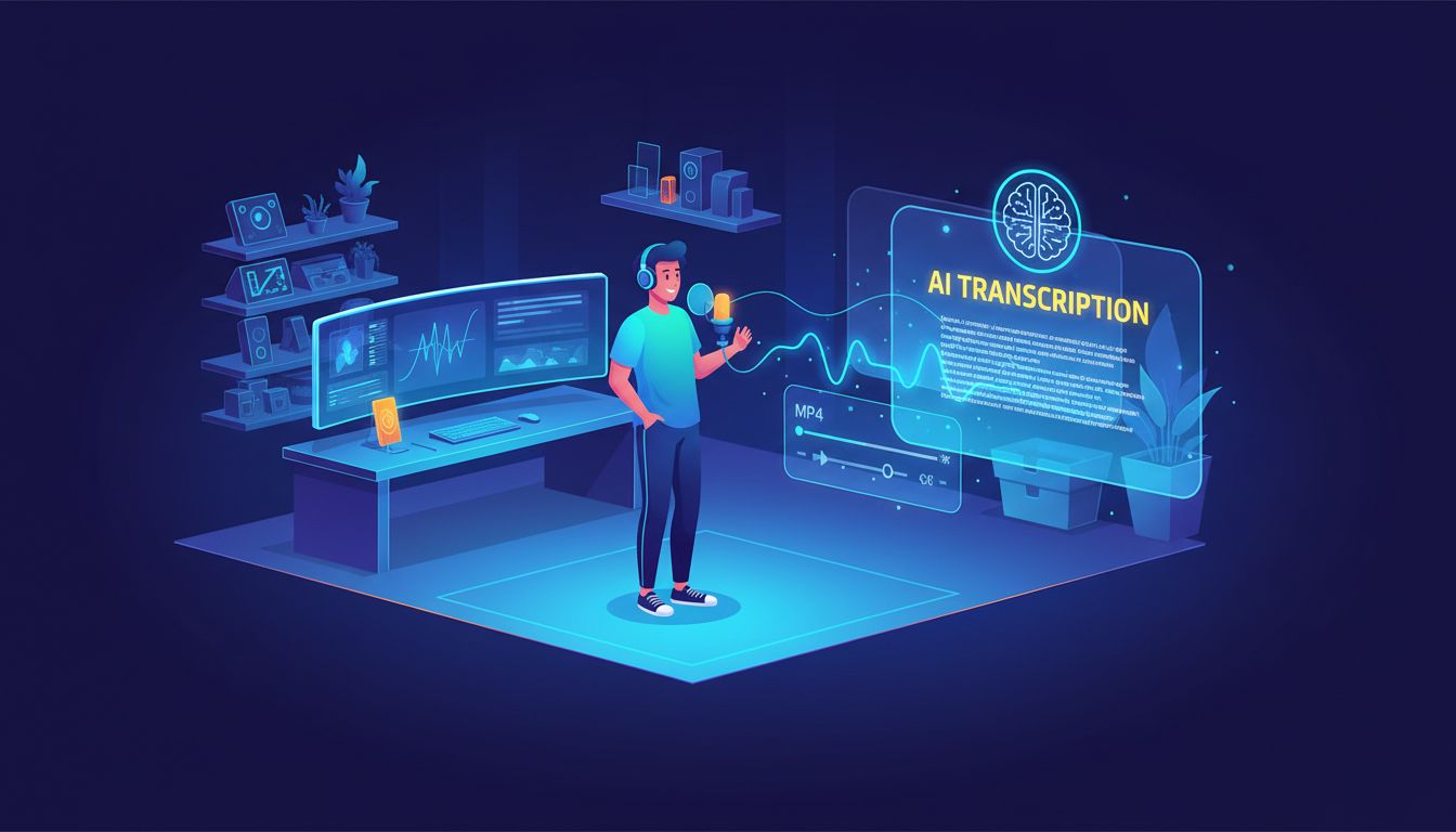 AI-powered MP4 to text transcription for quick and accurate video-to-text conversion