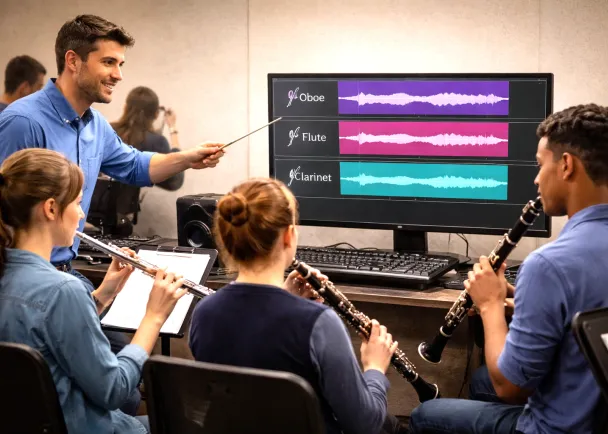 Remove Wind Instruments to Isolate Wind Parts for Music Teaching