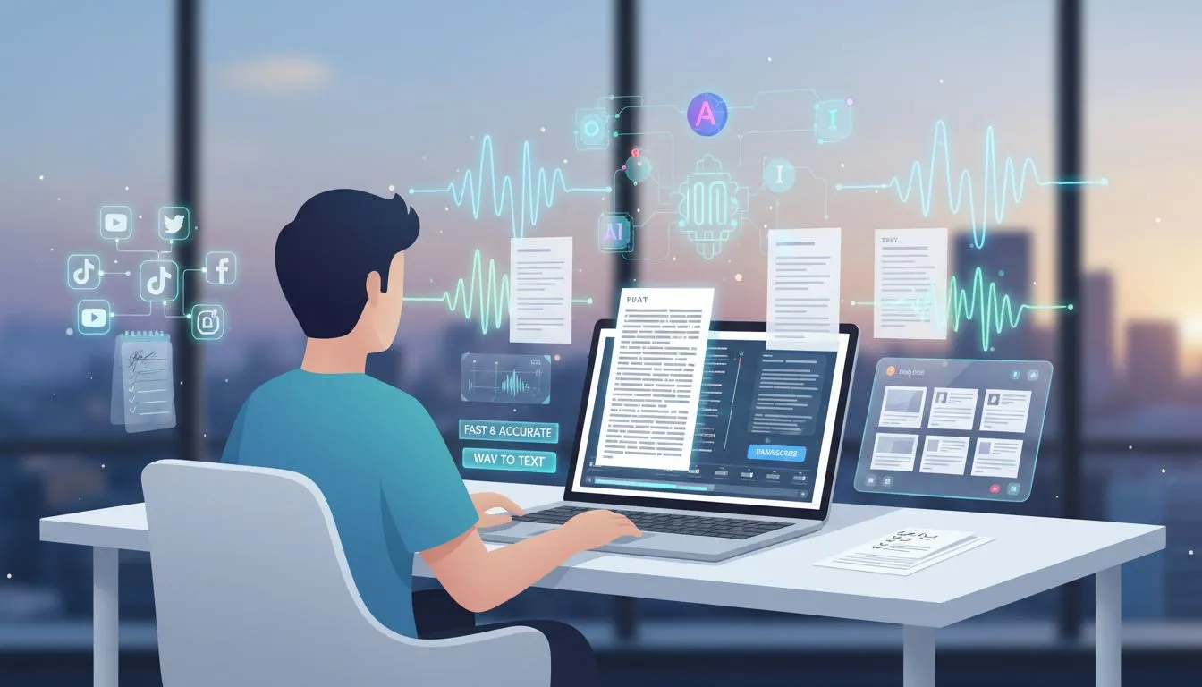 WAV to Text for Content Creators Who Need Efficiency