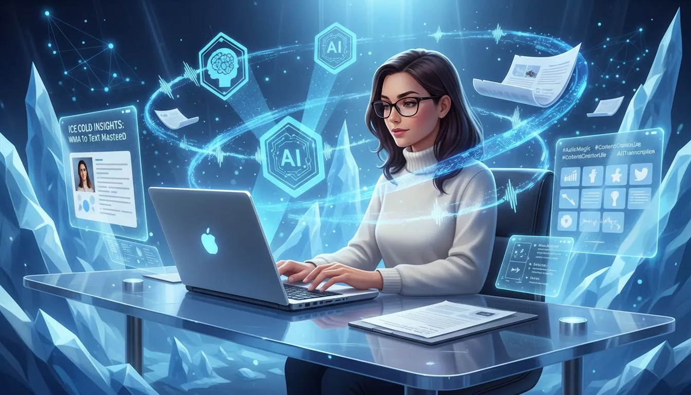 Quick WMA to Text Transcription for Meetings Quick WMA to Text Transcription for Meetings