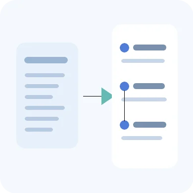 Organiza las notas por capítulos